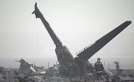 26.05.2008- The wreckage of the plane. Photo: Rian.Ru