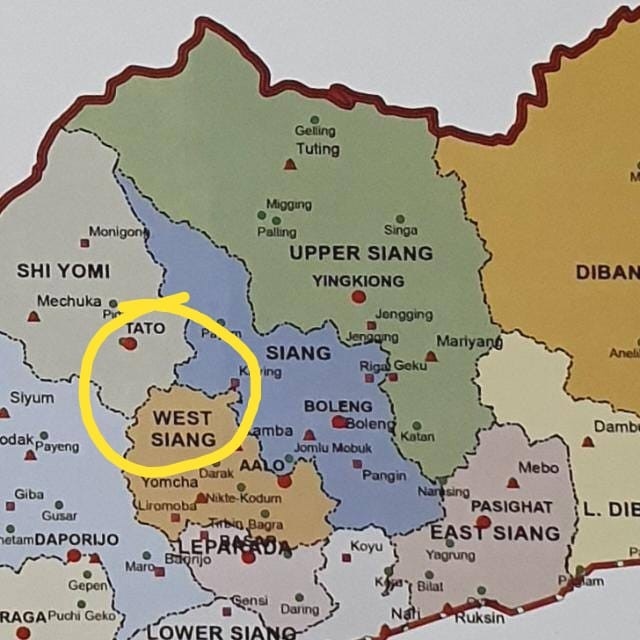 Map of the crash site