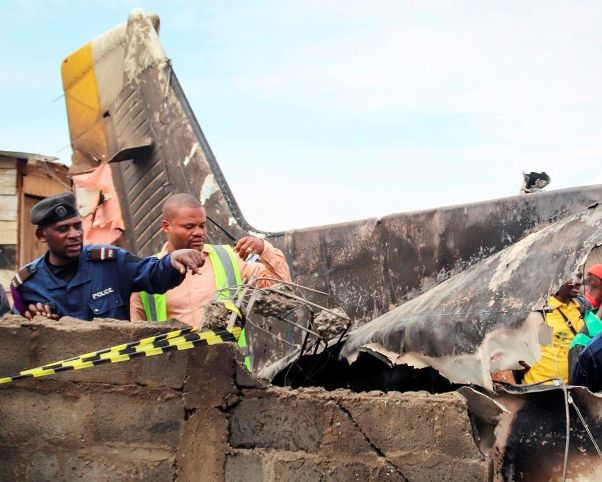 A passenger plane crashed on Sunday in a densely populated area in Goma, DR Congo.