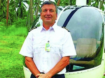 Missing pilot of the ill-fated helicopter that crashed into the Natewa Bay waters, Gilbert Parker.